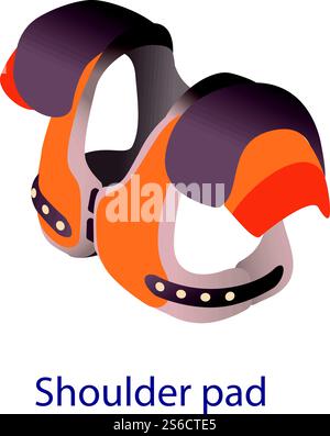 Shoulder Pad vector icon isolated on transparent background, Shoulder ...