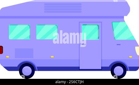 Auto camping icon. Cartoon of auto camping vector icon for web design isolated on white background. Auto camping icon, cartoon style Stock Vector
