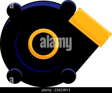 Turbine pump icon. Cartoon of turbine pump vector icon for web design isolated on white background. Turbine pump icon, cartoon style Stock Vector