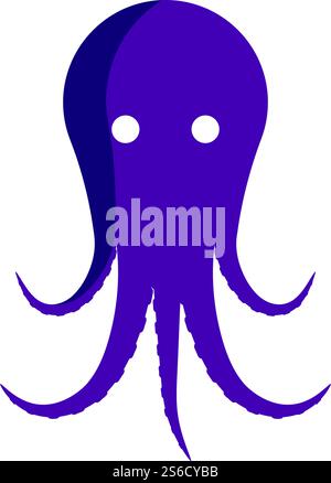 Octopus logo ilustration vector template Stock Vector