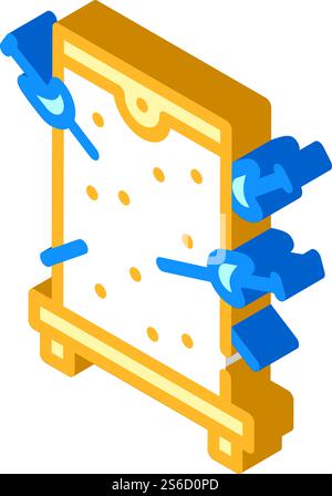magic box with swords isometric icon vector illustration Stock Vector ...