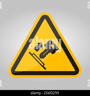 Pull Key Symbol Sign Isolate On White Background,Vector Illustration EPS.10 Stock Vector
