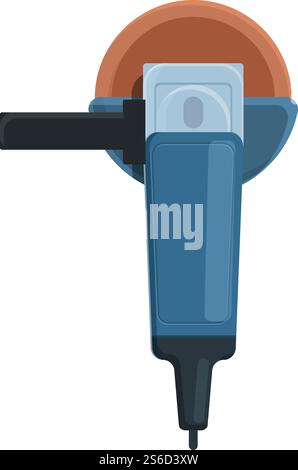 Industry grinding machine icon. Cartoon of industry grinding machine vector icon for web design isolated on white background. Industry grinding machine icon, cartoon style Stock Vector