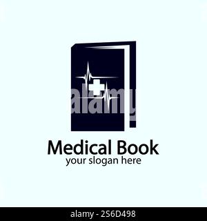 Medical Book Logo icon design vector,health book education logo Designs Inspiration. Stock Vector
