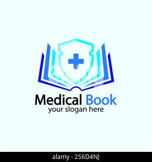 Medical Book Logo icon design vector,health book education logo Designs Inspiration. Stock Vector