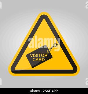 Stop Return Card Symbol Sign Isolate On White Background,Vector Illustration EPS.10 Stock Vector