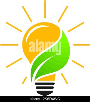 Bulb ilustration logo vector design Stock Vector