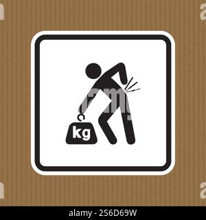 Lifting Hazard Symbol Sign, Vector Illustration, Isolate On White Background Label .EPS10 Stock Vector