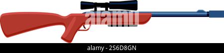 Special sniper weapon icon. Cartoon of special sniper weapon vector icon for web design isolated on white background. Special sniper weapon icon, cartoon style Stock Vector