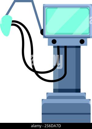 Device ventilator medical machine icon. Cartoon of device ventilator medical machine vector icon for web design isolated on white background. Device ventilator medical machine icon, cartoon style Stock Vector