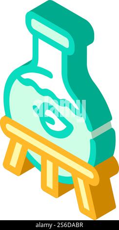 laboratory production bio fuel icon color illustration Stock Vector ...