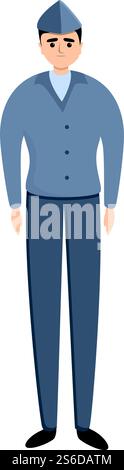 Aviator military uniform icon. Cartoon of aviator military uniform vector icon for web design isolated on white background. Aviator military uniform icon, cartoon style Stock Vector