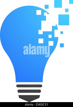 Bulb ilustration logo vector design Stock Vector