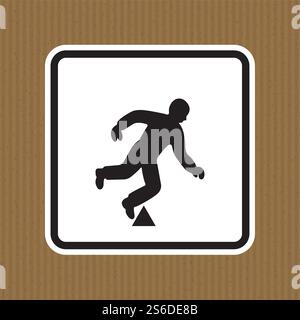 Trip Hazard Symbol Sign Isolate On White Background,Vector Illustration EPS.10 Stock Vector