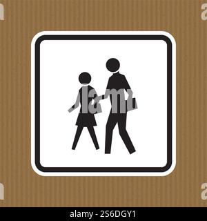 School Zone Symbol Sign Isolate on White Background,Vector Illustration Stock Vector