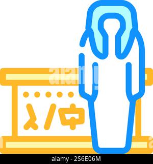 mummy museum exhibit icon color illustration Stock Vector Image & Art ...