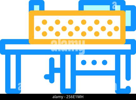 grinding machine color icon vector. grinding machine sign. isolated symbol illustration. grinding machine color icon vector illustration flat Stock Vector