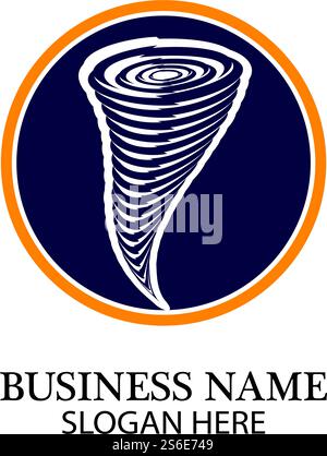 Tornado logo symbol vector illustration design Stock Vector