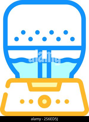 air purifier and humidifier color icon vector. air purifier and humidifier sign. isolated symbol illustration. air purifier and humidifier color icon vector illustration Stock Vector