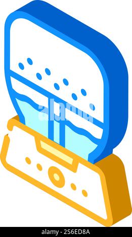 air purifier and humidifier isometric icon vector. air purifier and humidifier sign. isolated symbol illustration. air purifier and humidifier isometric icon vector illustration Stock Vector