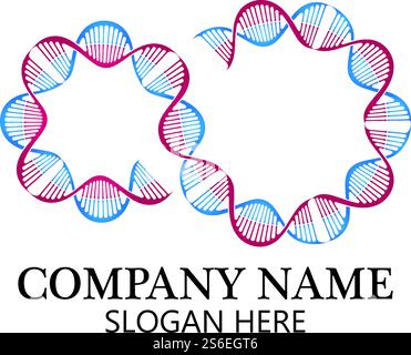 Infinity DNA Logo Icon Vector Stock Vector