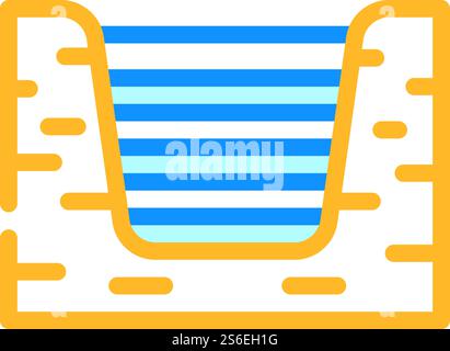 box of napkins color icon vector. box of napkins sign. isolated symbol illustration. box of napkins color icon vector illustration Stock Vector
