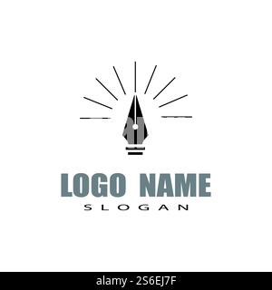 Pentool icon flat design vector illustration symbol Stock Vector