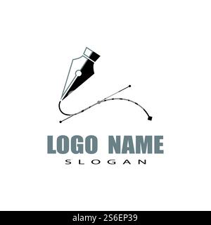 Pentool icon flat design vector illustration symbol Stock Vector