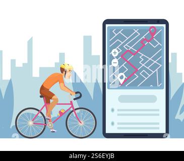 Street workout app smartphone interface vector template. Mobile page ...