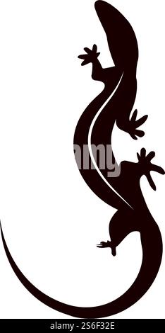lizard vector icon logo and symbol Stock Vector