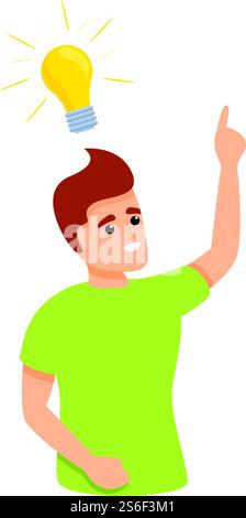 Think problem solving icon. Cartoon of think problem solving vector icon for web design isolated on white background. Think problem solving icon, cartoon style Stock Vector