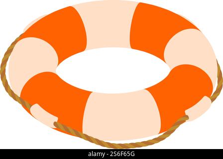 Ring buoy icon. Isometric of ring buoy vector icon for web design isolated on white background. Ring buoy icon, isometric style Stock Vector