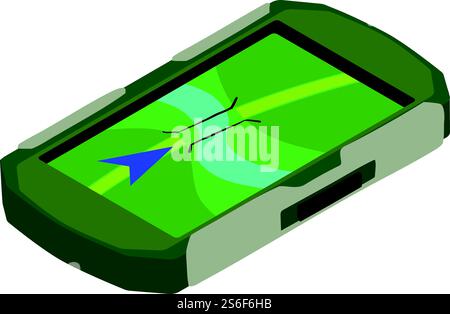 Hunting gps icon. Isometric of hunting gps vector icon for web design isolated on white background. Hunting gps icon, isometric style Stock Vector