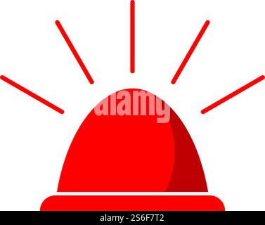 Siren icon flat design vector Stock Vector