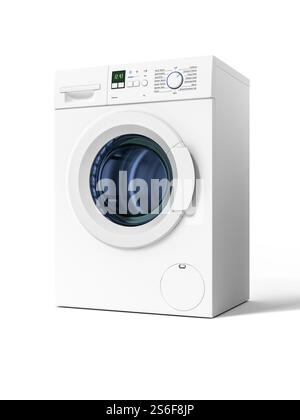 3d rendering of a typical isolated washing machine Stock Photo