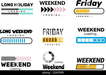 Weekend Coming Soon - Vector Illustration Stock Vector Image & Art - Alamy