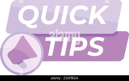 Tips icon. Cartoon of tips vector icon for web design isolated on white background. Tips icon, cartoon style Stock Vector