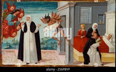 Saint Catherine of Siena Intercedes with Christ to Release the Dying ...