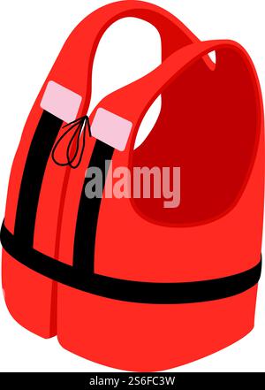 Life jacket icon. Isometric of life jacket vector icon for web design isolated on white background. Life jacket icon, isometric style Stock Vector