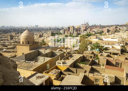 An image of the Mosque and Mausoleum of Shahin Al-Khalwati view over Cairo Stock Photo