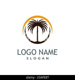 Dates tree Logo Template vector symbol  design Stock Vector
