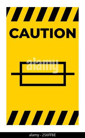 Caution Fuse Symbol Sign On White Background Stock Vector