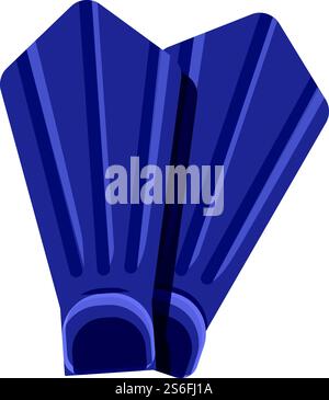 Flippers for swimming pool icon. Cartoon of flippers for swimming pool vector icon for web design isolated on white background. Flippers for swimming pool icon, cartoon style Stock Vector