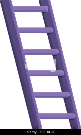 Ladder icon. Cartoon of ladder vector icon for web design isolated on white background. Ladder icon, cartoon style Stock Vector