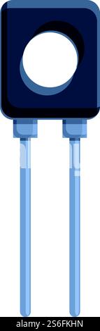 Resistor tool icon. Cartoon of resistor tool vector icon for web design isolated on white background. Resistor tool icon, cartoon style Stock Vector