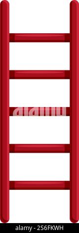 Folding ladder icon. Cartoon of folding ladder vector icon for web design isolated on white background. Folding ladder icon, cartoon style Stock Vector