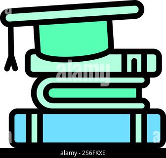 Interactive learning icon. Outline interactive learning vector icon for web design isolated on white background. Interactive learning icon, outline style Stock Vector