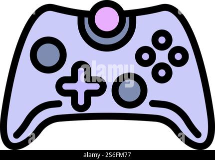 Joystick icon. Outline joystick vector icon for web design isolated on white background. Joystick icon, outline style Stock Vector