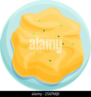 Potato puree icon. Cartoon of potato puree vector icon for web design ...