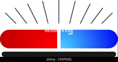 Siren icon flat design vector Stock Vector